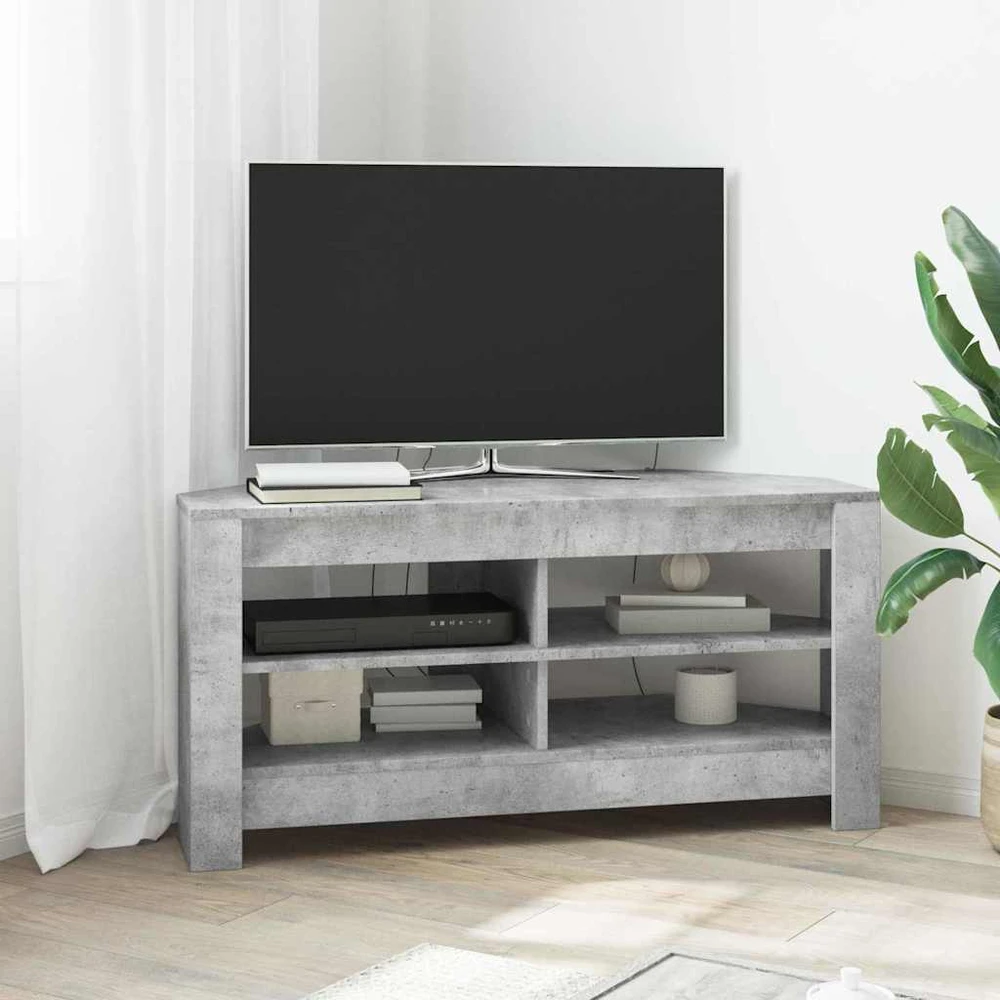 TV staliukas KampinėTVspintelė 102 x 41 x 50 cm Betono pilka