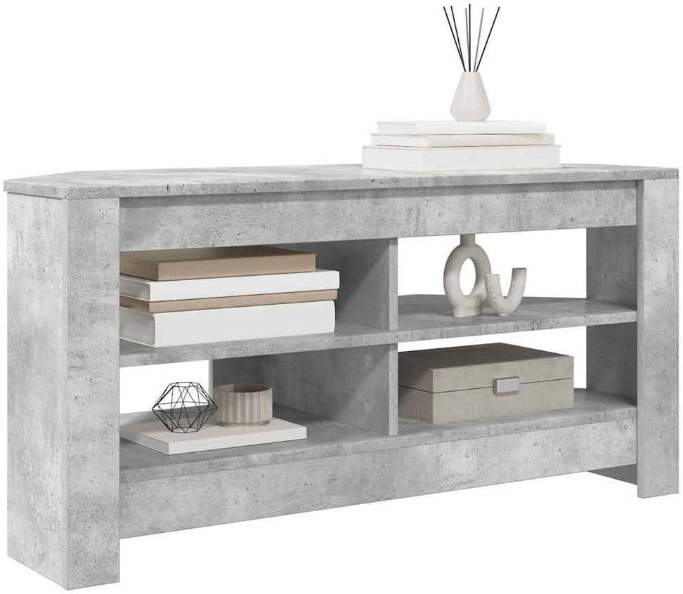 TV staliukas KampinėTVspintelė 102 x 41 x 50 cm Betono pilka