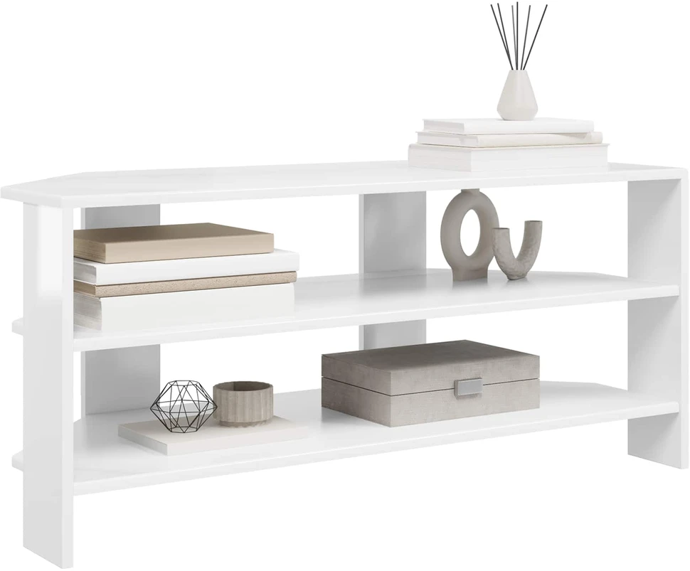 TV staliukas KampinėTVspintelė 100 x 40,5 x 45 cm Itin blizgi balta