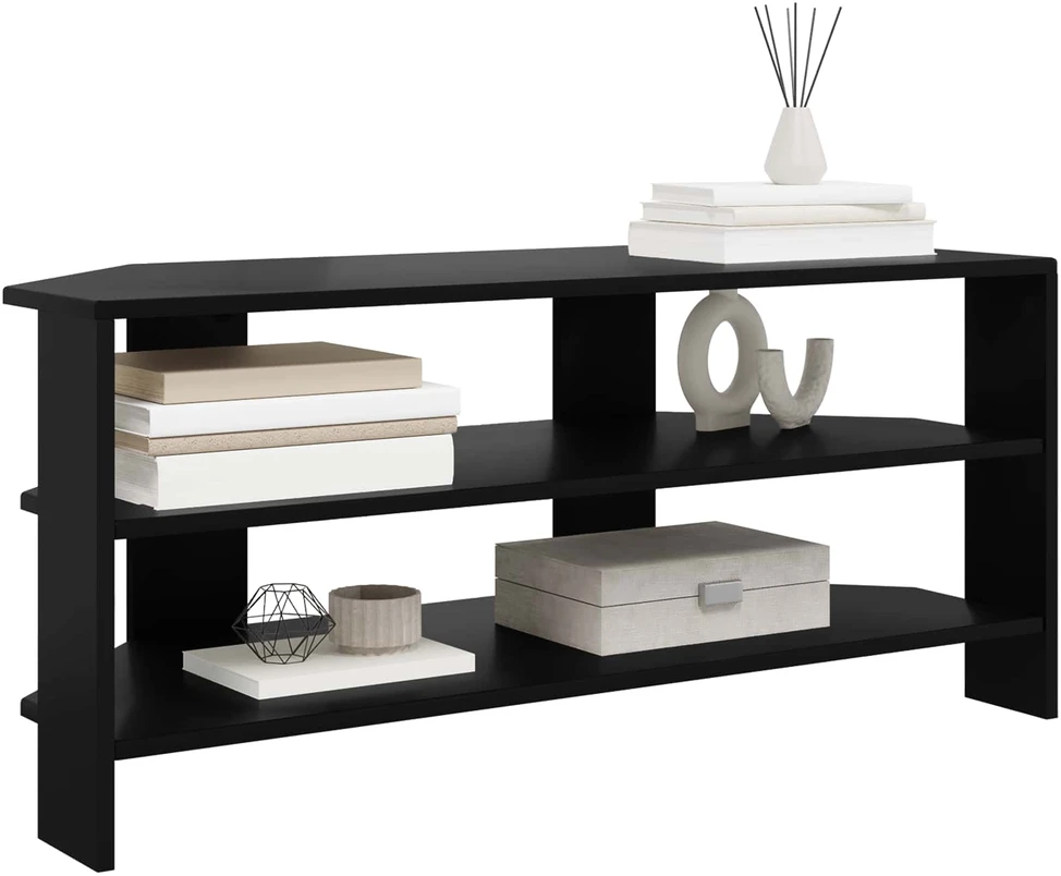 TV staliukas KampinėTVspintelė 102x40,5x45cm Juoda Apdirbta mediena