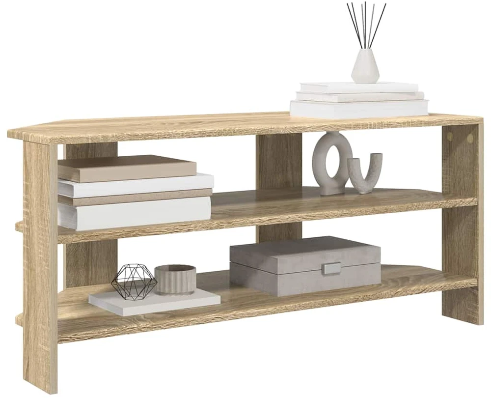 TV staliukas KampinėTVspintelė 102x40,5x45cm Sonoma ąžuolas Apdirbta mediena