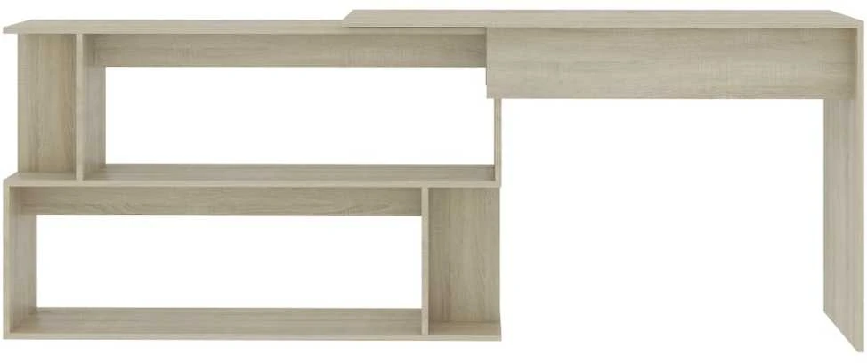 Kampinis rašomasis stalas, ąžuolo, 200x50x76cm, mediena