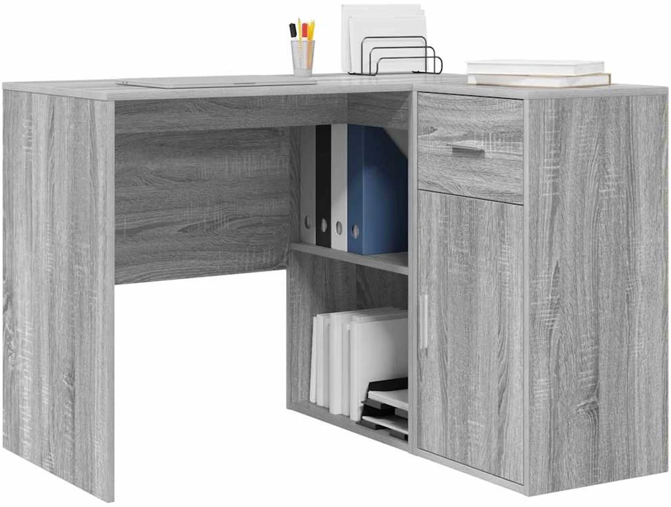 Kampinis rašomasis stalas Pilkas Sonoma 102 x 88 x 75 cm