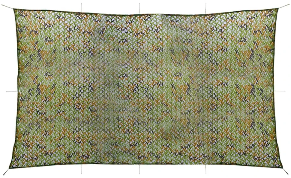 Kamufliažinis tinklas su laikymo krepšiu, žalios spalvos, 3x6m