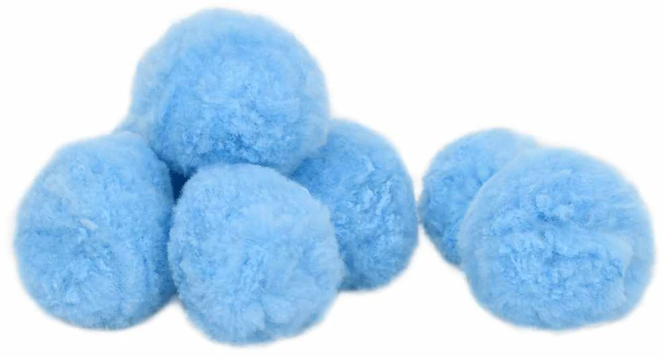 Kamuoliukai baseino filtrui, mėlyni, polietilenas, 2100g