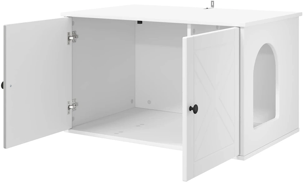 Katės namelis Balta 85 x 55 x 50,5 cm Apdirbta mediena