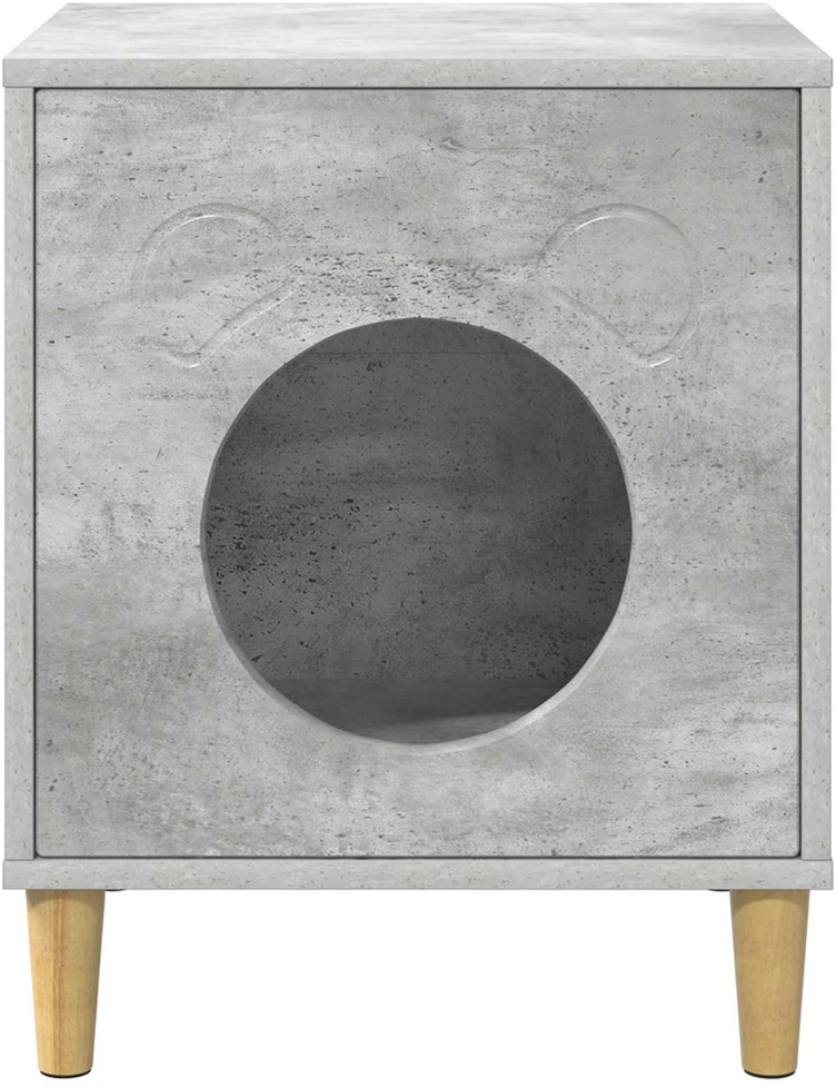Katės namelis Betoninė 42,5 x 40 x 53 cm Apdirbta mediena