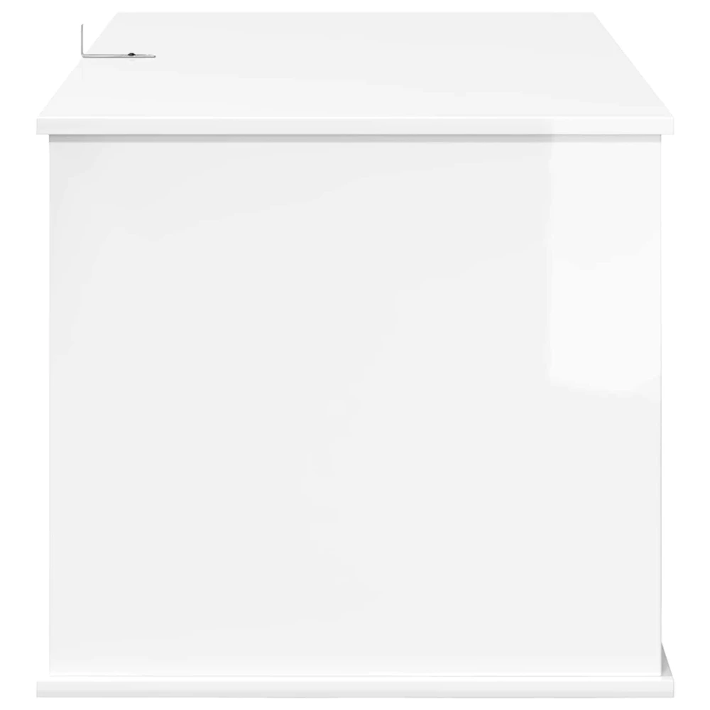 Katės namelis Blizgus baltas 85 x 55 x 50,5 cm Apdirbta mediena