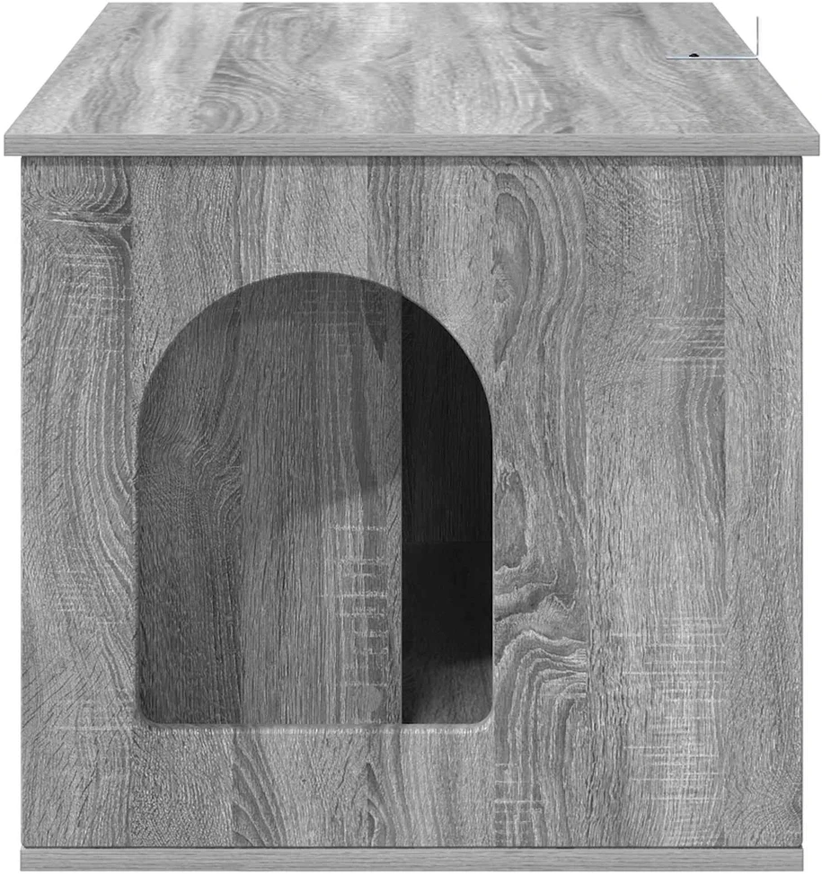 Katės namelis Pilka Sonoma 85 x 55 x 50,5 cm Apdirbta mediena