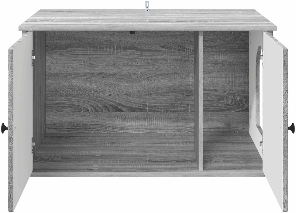 Katės namelis Pilka Sonoma 85 x 55 x 50,5 cm Apdirbta mediena