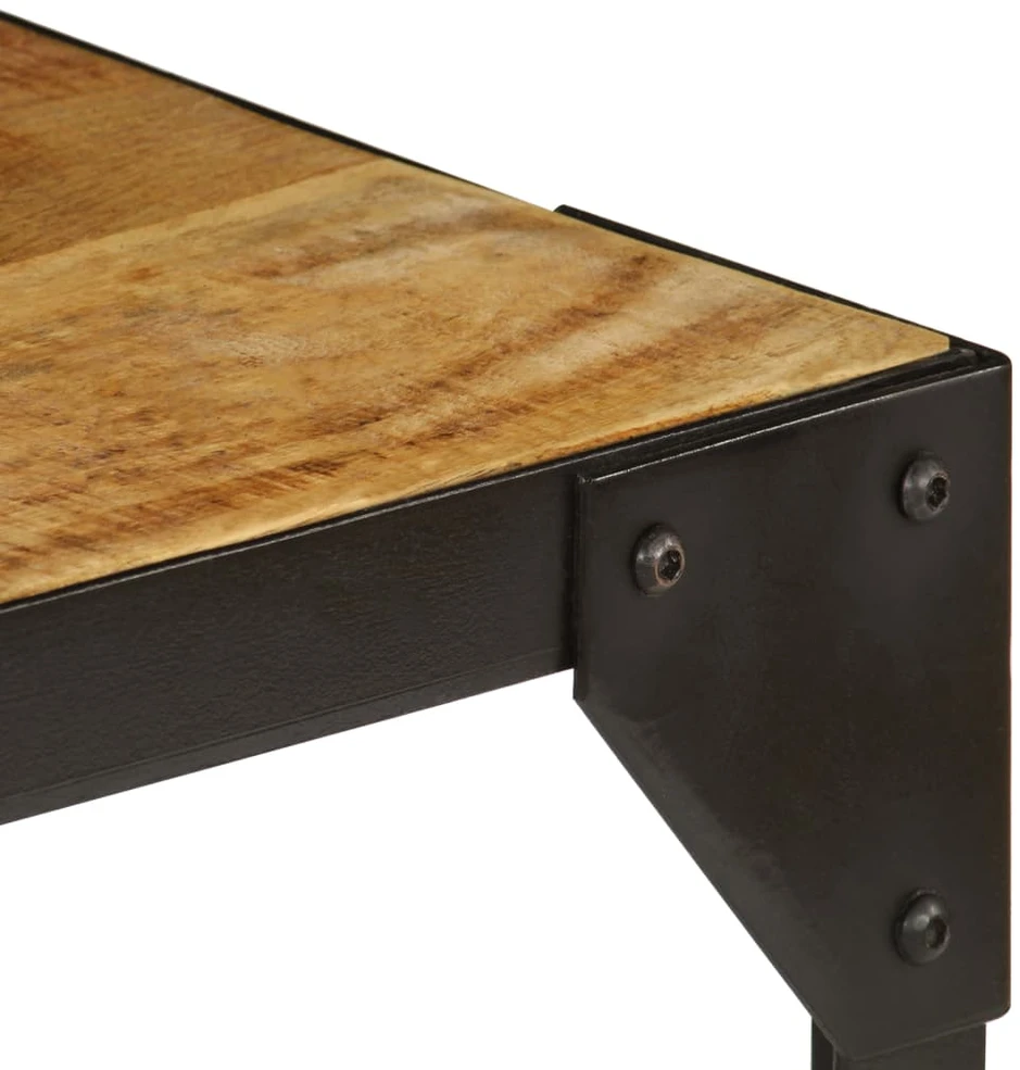 Kavos staliukas, 110cm, neapdor. mango med. masyvas ir plienas