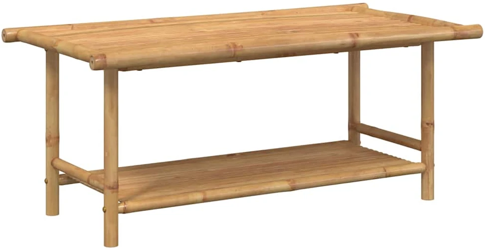 Kavos staliukas, 110x55x45cm, bambukas