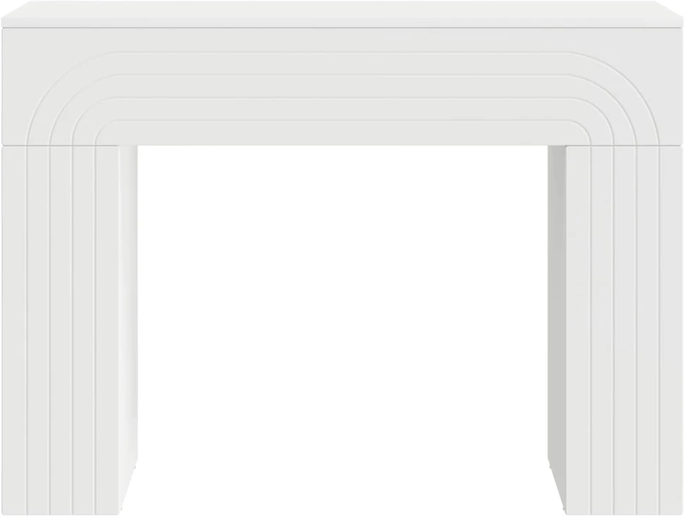 Kavos staliukas Balta 102 x 35 x 75 cm Apdirbta mediena