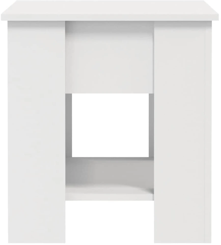 Kavos staliukas, baltas, 101x49x52cm, apdirbta mediena