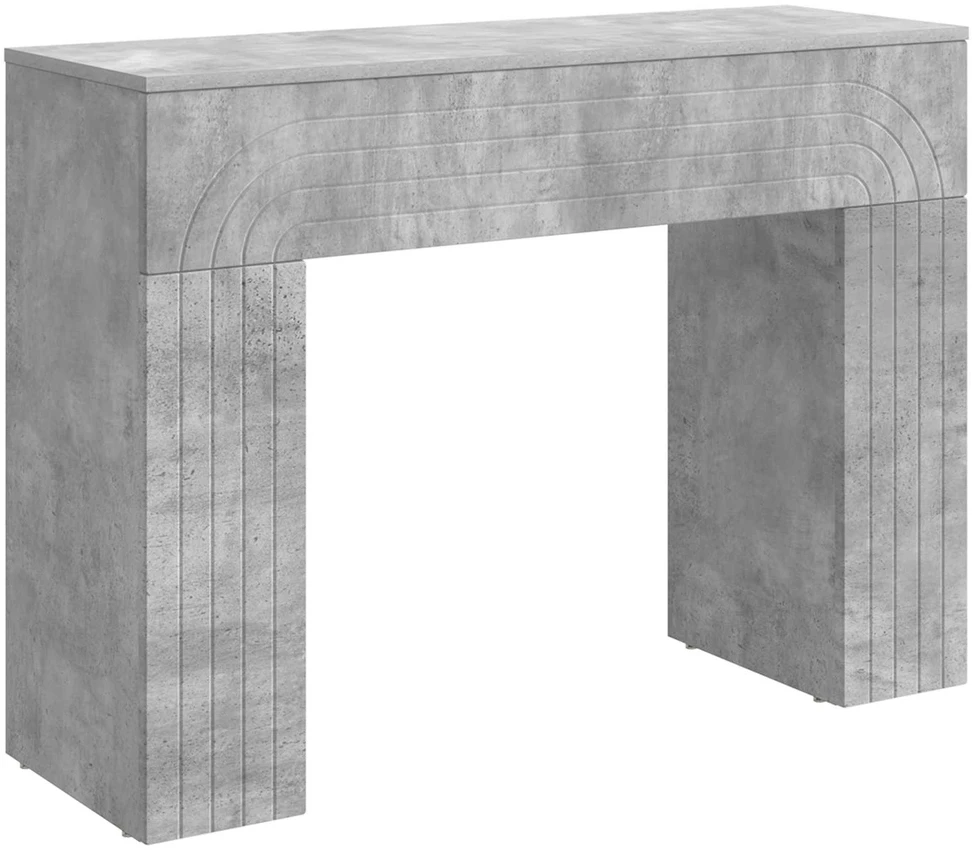 Kavos staliukas Betono pilka 102 x 35 x 75 cm Apdirbta mediena