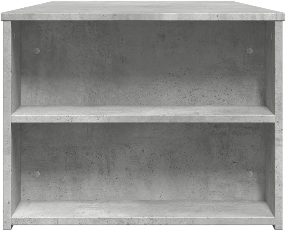 Kavos staliukas, betono pilkas, 102x55x42cm, apdirbta mediena