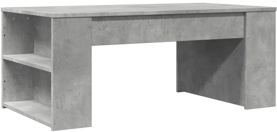 Kavos staliukas, betono pilkas, 102x55x42cm, apdirbta mediena