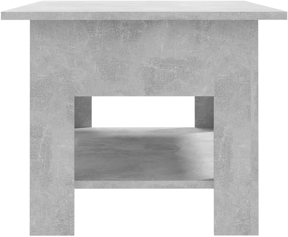 Kavos staliukas, betono pilkas, 102x55x42cm, apdirbta mediena