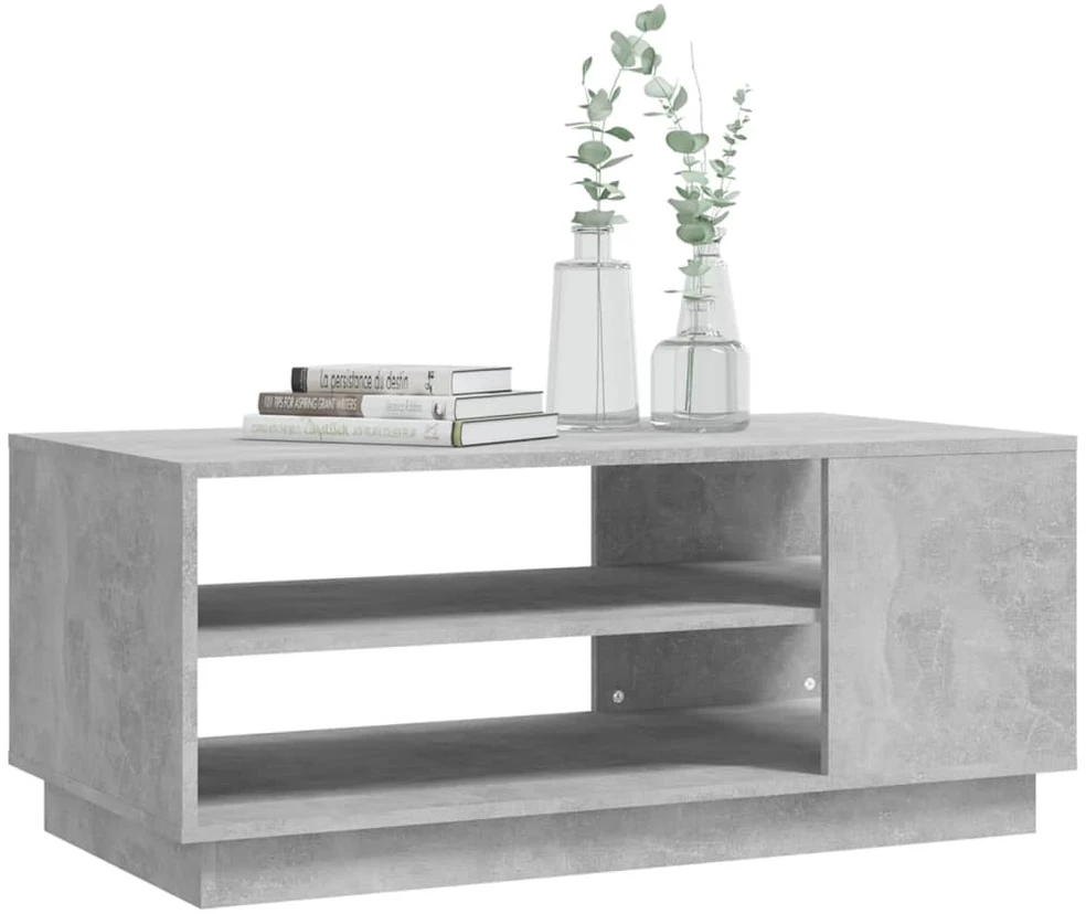 Kavos staliukas, betono pilkos spalvos, 102x55x43cm, MDP