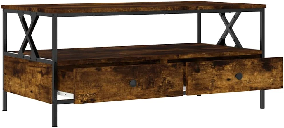 Kavos staliukas, dūminio ąžuolo, 100x51x45cm, apdirbta mediena