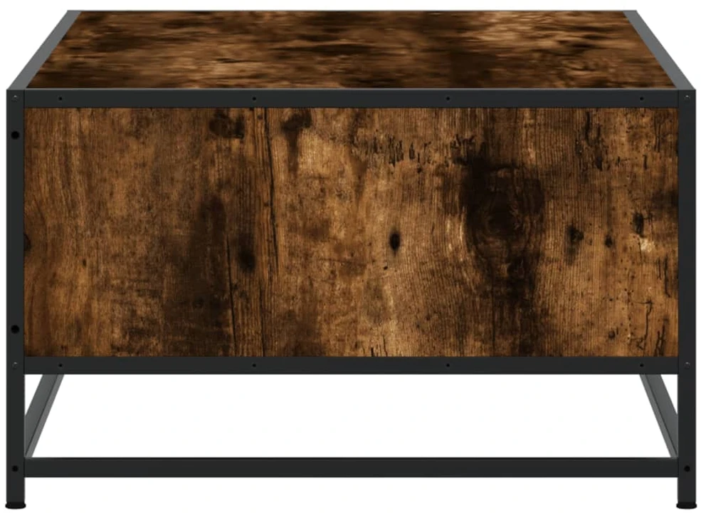 Kavos staliukas, dūminis, 100x57x35cm, apdirbta mediena/metalas