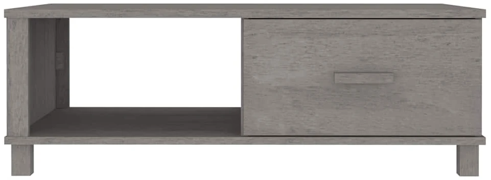 Kavos staliukas HAMAR, šviesiai pilkas, 100x55x35cm, pušis