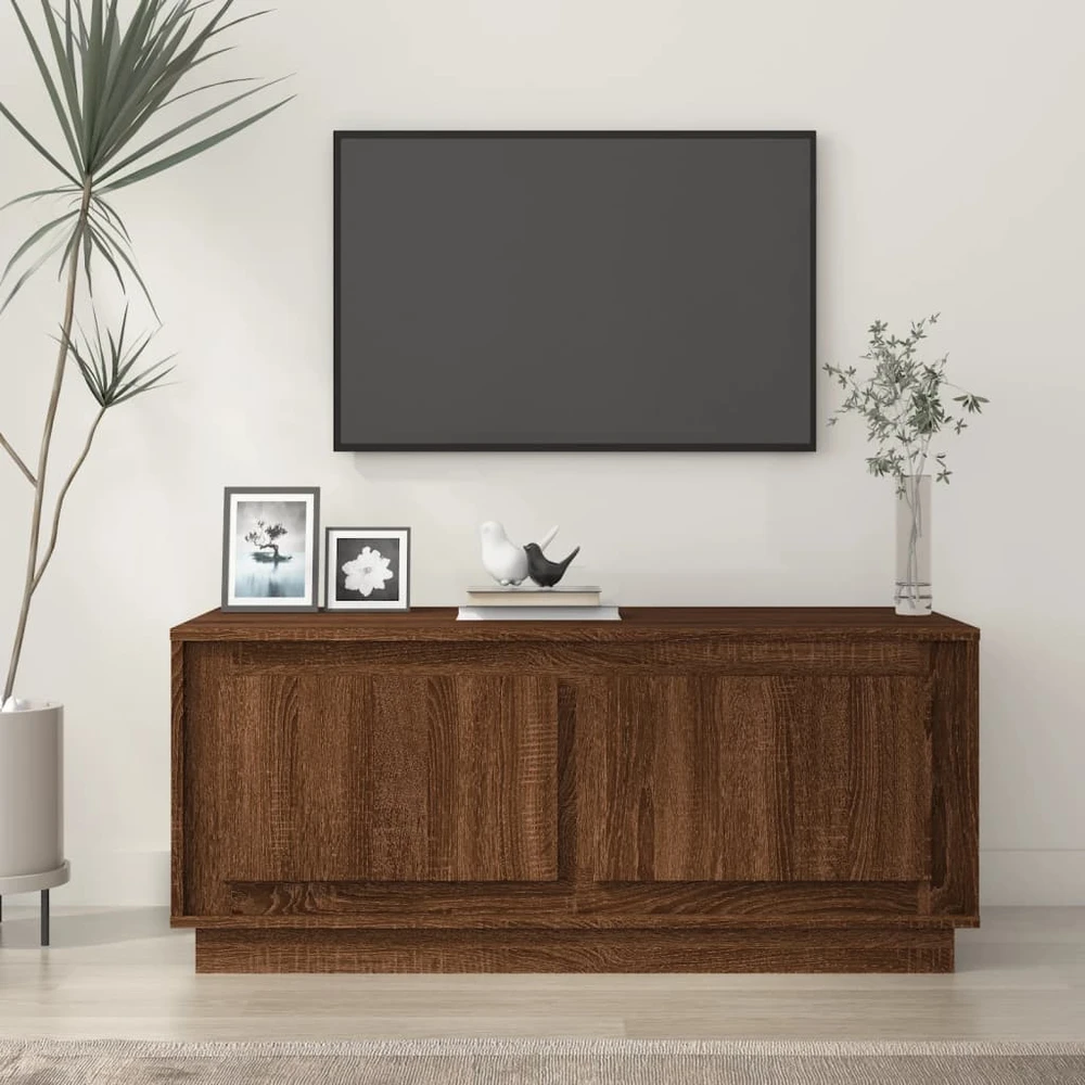 Kavos staliukas, rudas ąžuolo, 102x50x44cm, apdirbta mediena