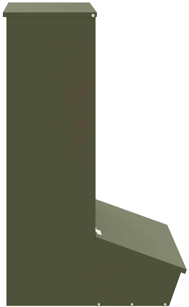 Kiaulių šėrykla Alyvuogių žalia 55 x 51 x 91,5 cm 20 kg