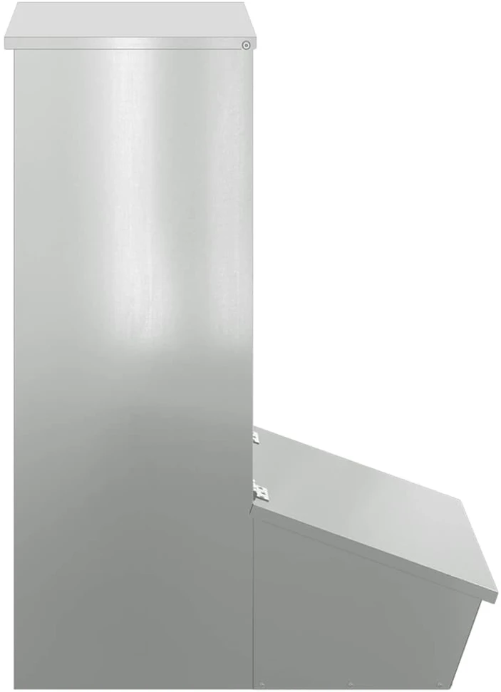 Kiaulių šėrykla Sidabro 55 x 38 x 76 cm 20 kg Cinkuota plienas