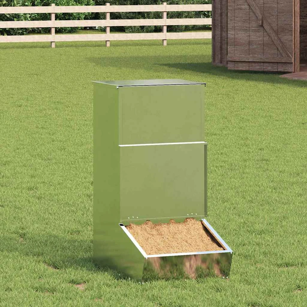 Kiaulių šėrykla Sidabro 55 x 38 x 76 cm 20 kg Cinkuota plienas