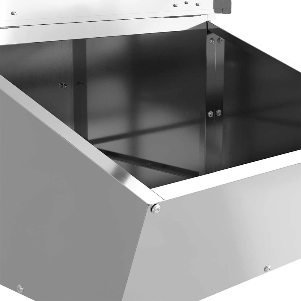 Kiaulių šėrykla Sidabro 55 x 38 x 76 cm 20 kg Cinkuota plienas
