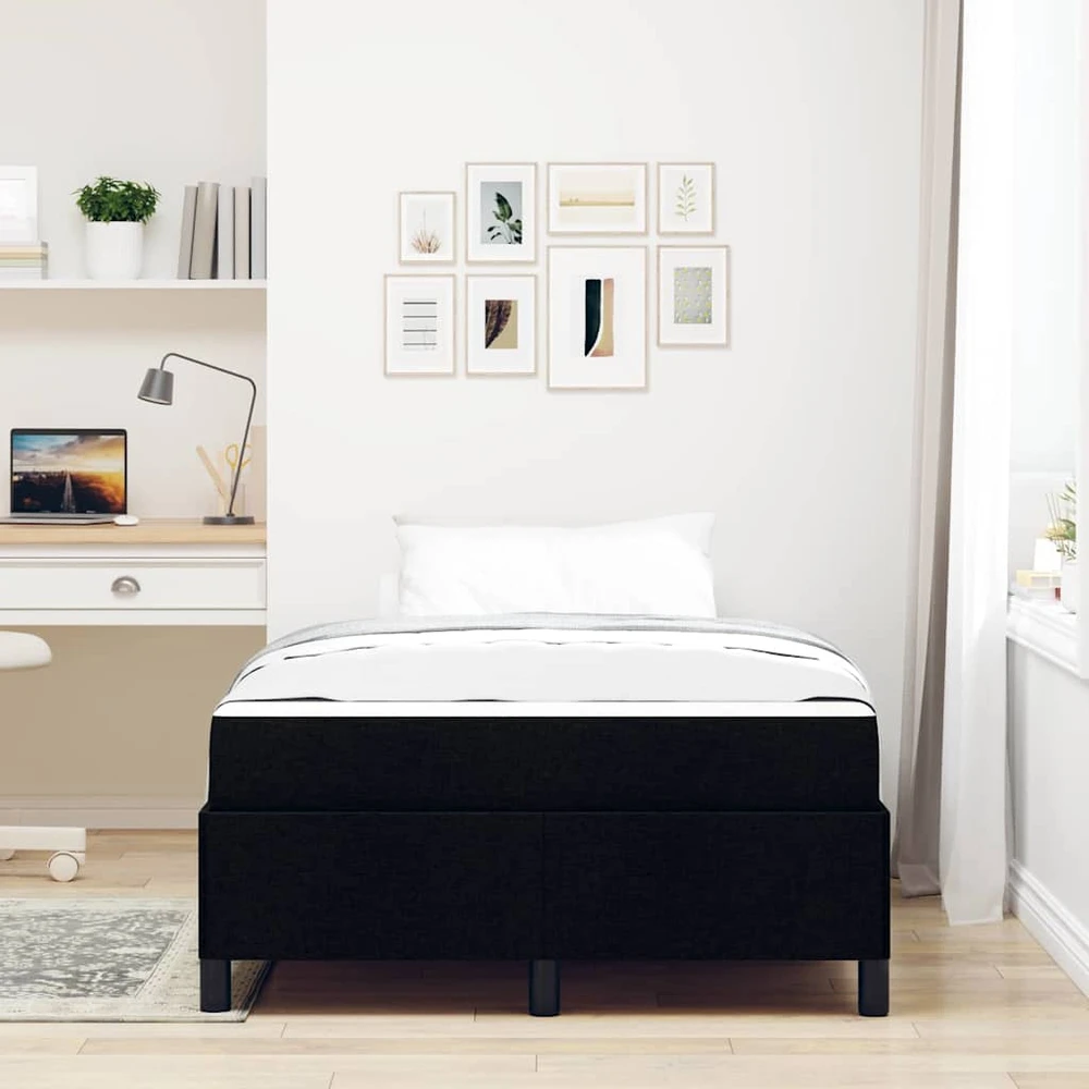 Kiemas lova Juoda 120 x 190 cm audinys