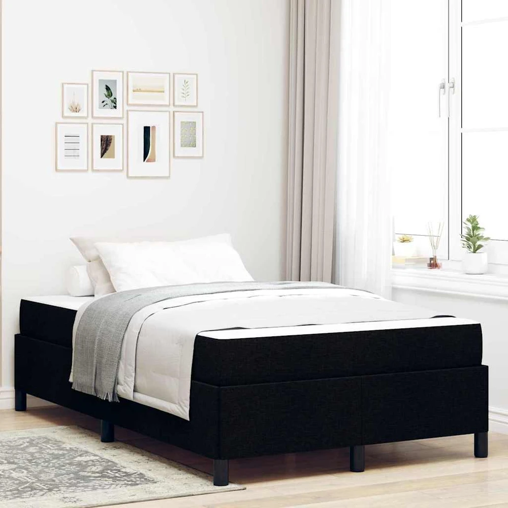 Kiemas lova Juoda 120 x 190 cm audinys
