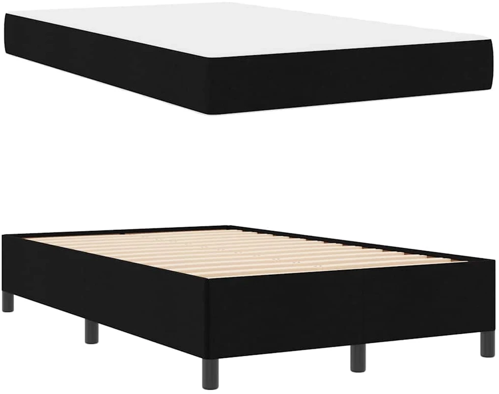 Kiemas lova Juoda 120 x 190 cm audinys