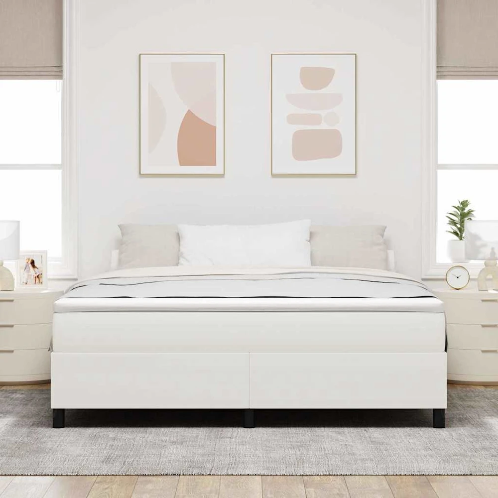Kiemas lova Kremas ir balta 180 x 200 cm Kordūrinis audinys