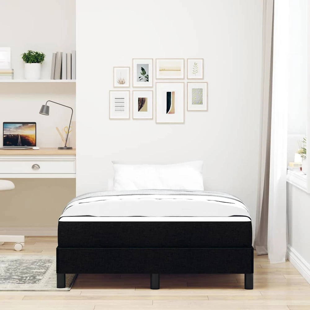 Kiemas lova Juoda 120 x 190 cm audinys