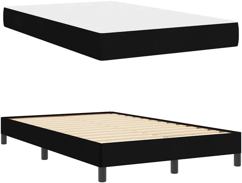 Kiemas lova Juoda 120 x 190 cm audinys