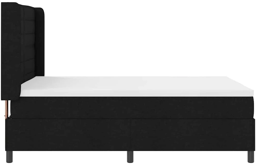 Kiemas lova su pagalve Juodas 190 x 140 cm audinys