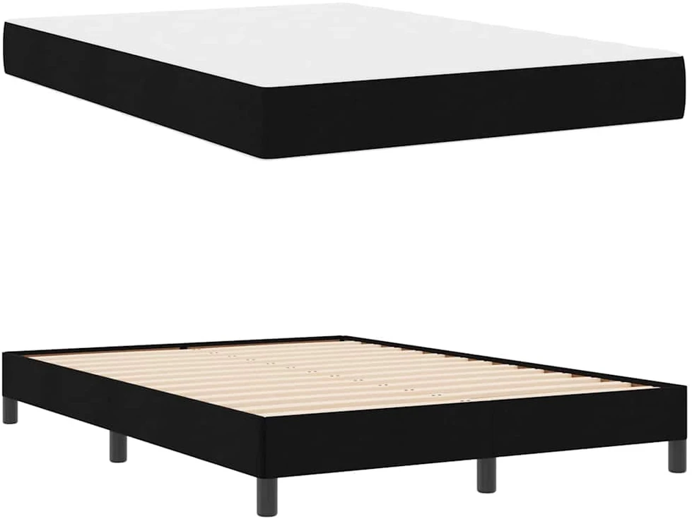 Kiemas lova Juoda 140 x 190 cm audinys