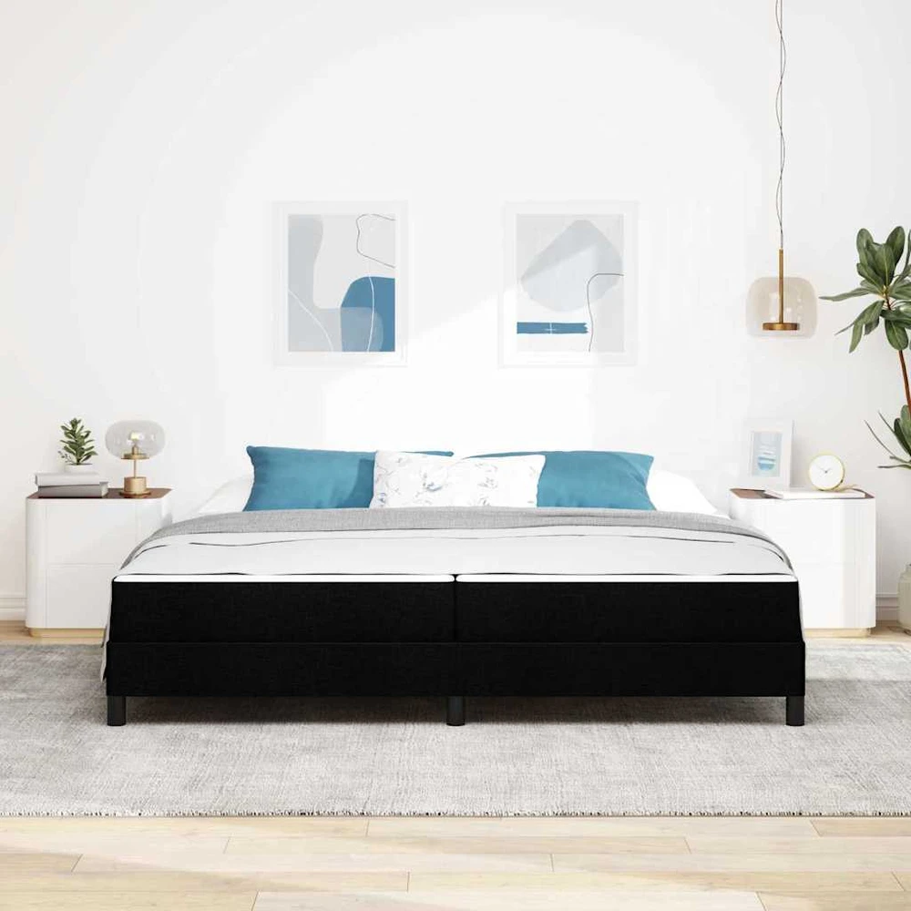 Kiemas lova Juoda 200 x 200 cm audinys