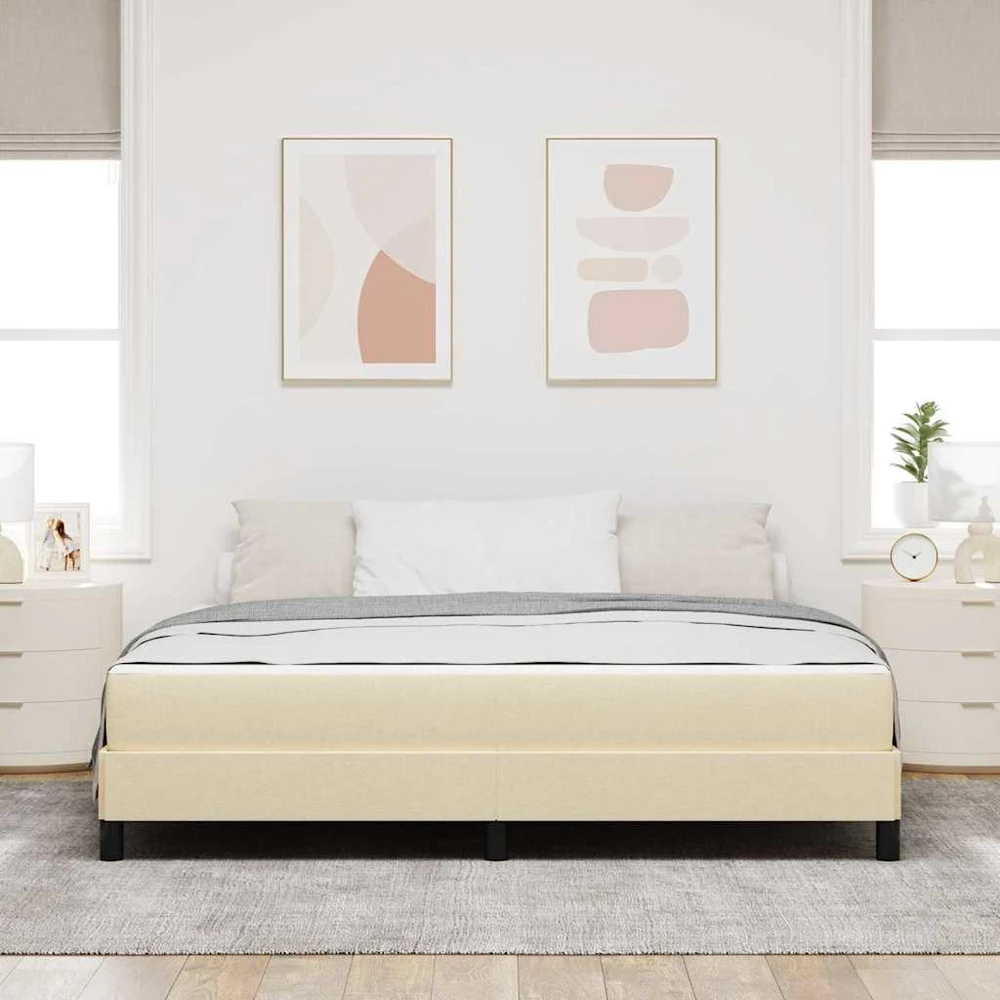 Kiemas lova Kreminė 180 x 200 cm audinys
