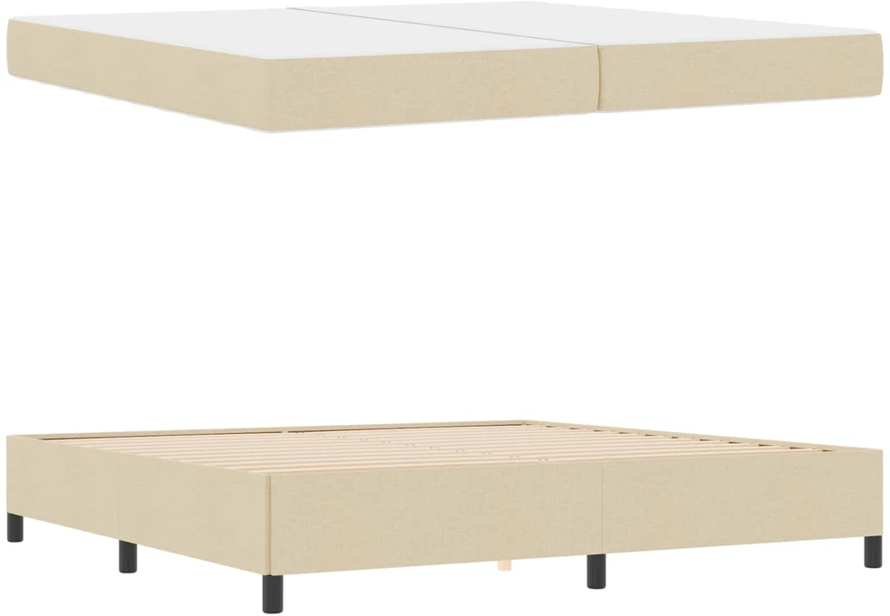 Kiemas lova Kreminė 200 x 200 cm audinys
