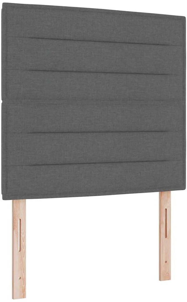 Kiemas lova su LED juostelėmis Pilka 100 x 200 cm audinys
