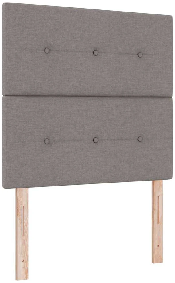 Kiemas lova su pagalve su galvūgalio Taupe 200 x 80 cm audinys