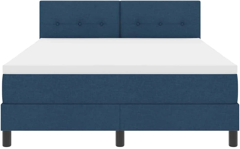 Kiemas lova su LED juostelėmis Mėlyna 140 x 190 cm audinys