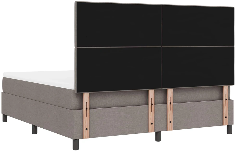 Kiemas lova su LED juostelėmis Tortora 180 x 200 cm audinys