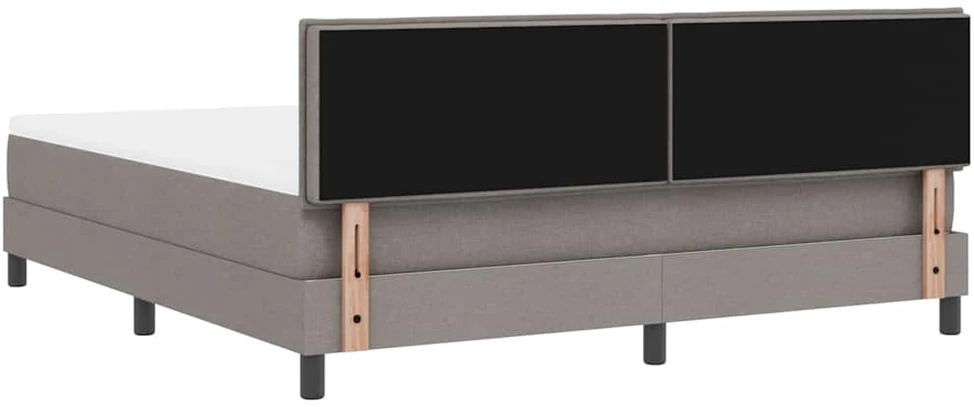 Kiemas lova su LED juostelėmis Tortora 180 x 200 cm audinys