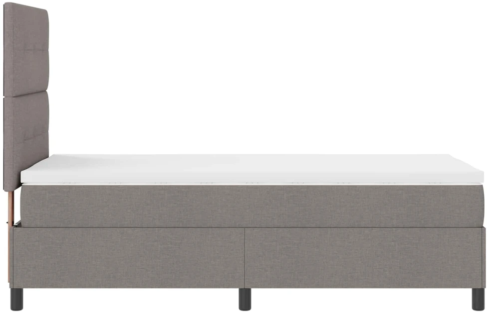 Kiemas lova su LED juostelėmis Tortora 80 x 200 cm audinys