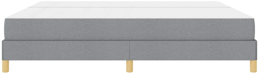Kiemas lova su čiužiniu Šviesiai pilka 200 x 200 cm audinys