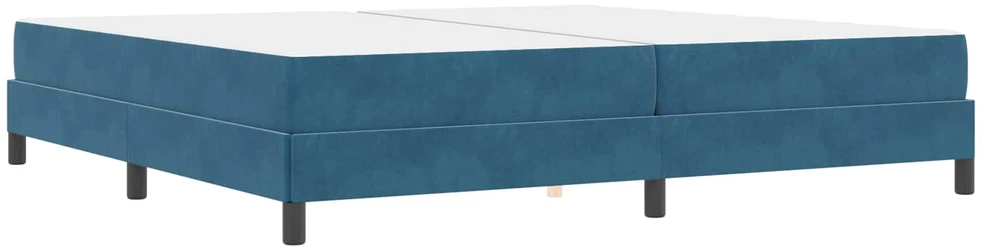 Kiemas lova su čiužiniu Tamsiai mėlyna 200 x 200 cm audinys